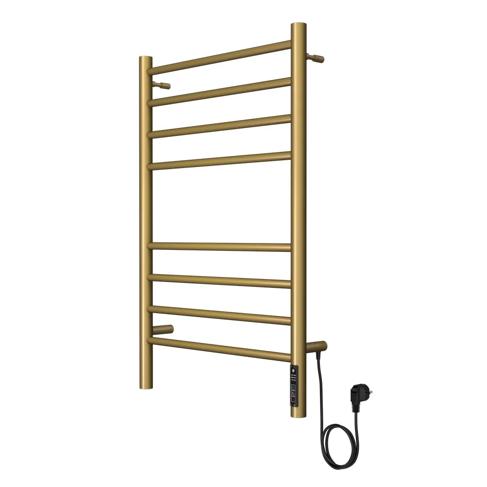 Полотенцесушитель электрический с диммером Terminus Аврора П8 50х80, золото арт