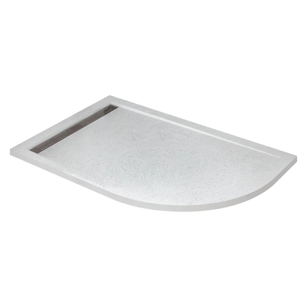 Поддон из искусственного мрамора Cezares 1000х800 мм, белый (TRAY-AS-RH-100/80-30-W-L)