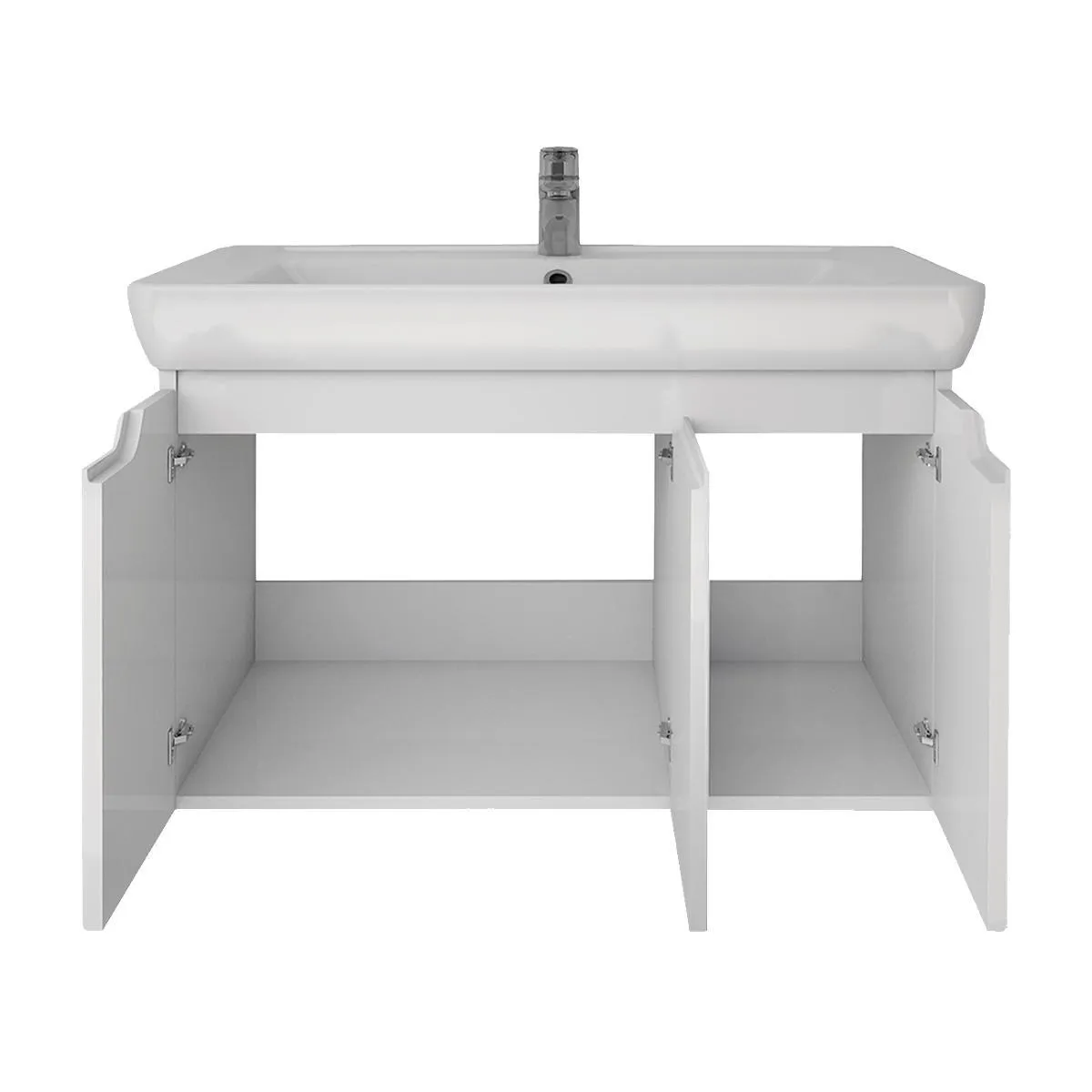 Тумба под раковину подвесная Dreja Q(D) 80 см, белый