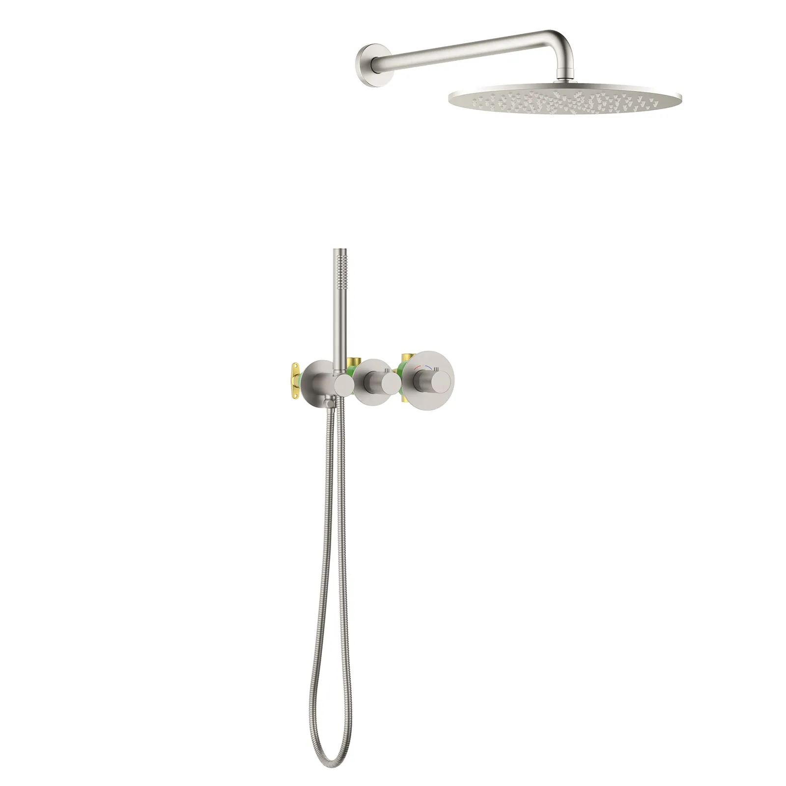 Душевая система встроенная с термостатом Timo Saona никель (SX-2359/13SM)