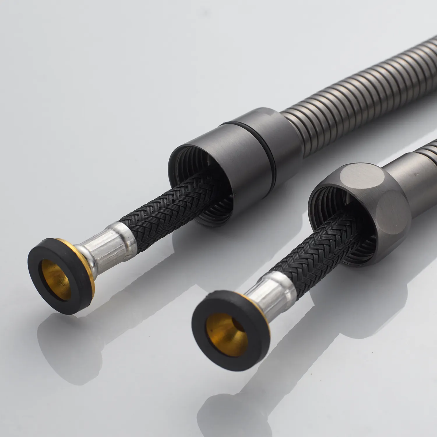 Гигиенический душ с термостатом Rose R965T, оружейная сталь