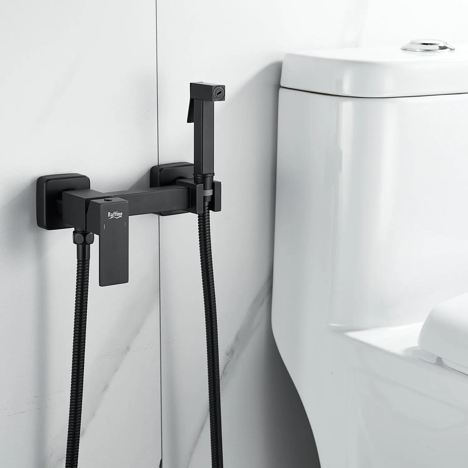 Гигиенический душ со смесителем Raffine F237H, черный
