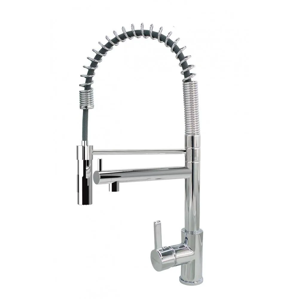 Смеситель для кухни с гибким изливом и подключением фильтра Florentina АКВА 333.31Н.2113.910, хром