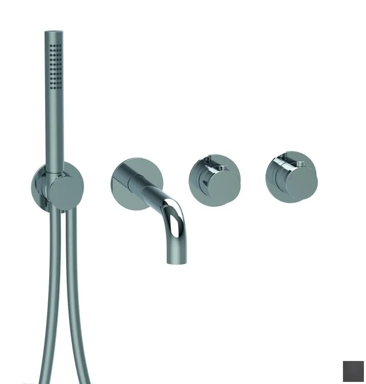 Смеситель для ванны и душа Almar Water Control Modular, Absolute Black Brushed PVD (E180135.AB)