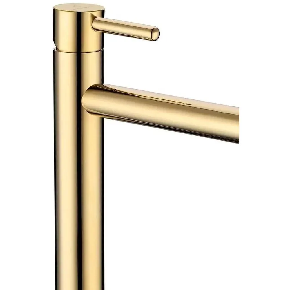 Смеситель для раковины высокий Grocenberg GB3029GO, золото