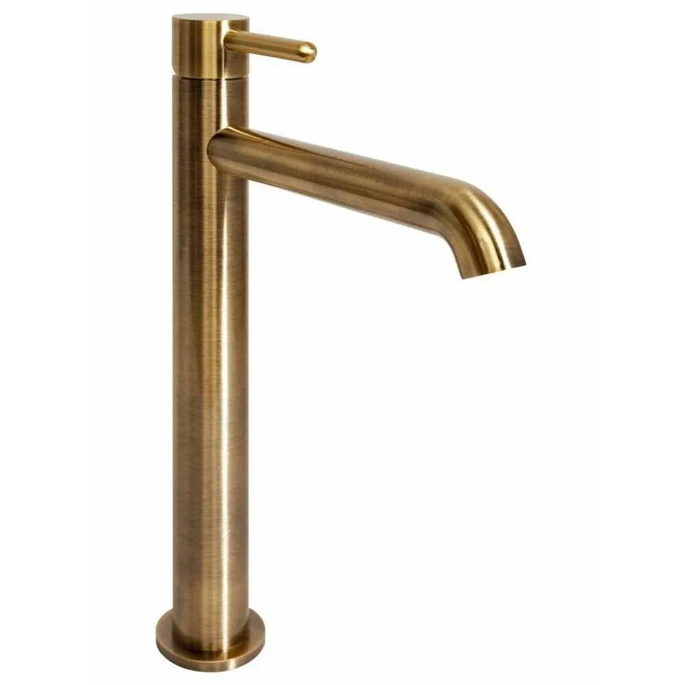 Смеситель для раковины высокий Hansberge H2031BR, бронза