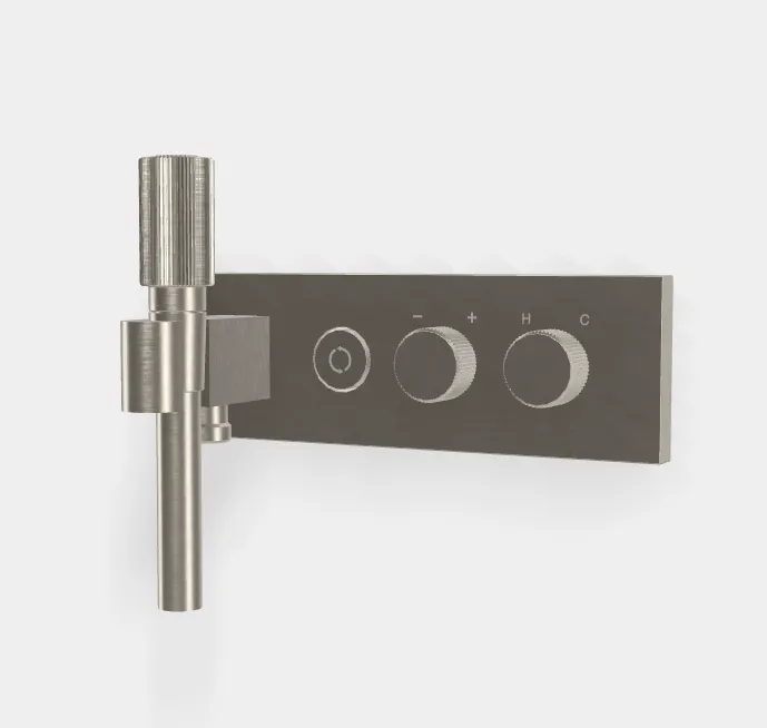 Смеситель для душа Fima Carlo Frattini Switch ON, на 2 потребителя, никель брашированный (F5979X2SN)