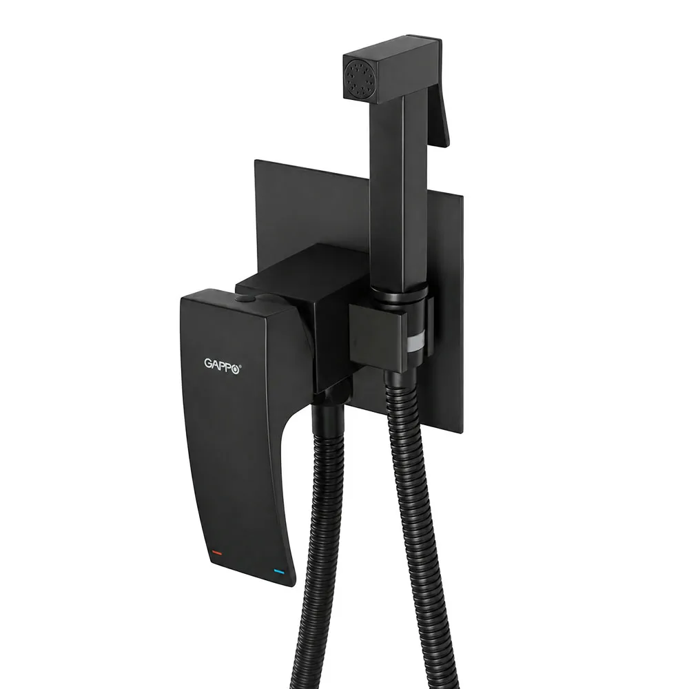 Гигиенический душ со смесителем GAPPO G7207-6, черный