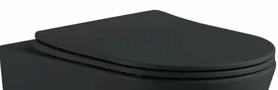 AQ0105-MB Крышка-сиденье черное матовое для ЕВРОПА/ ВЕГАAQ1901/ AQ1902/ AQ1905/ AQ1906