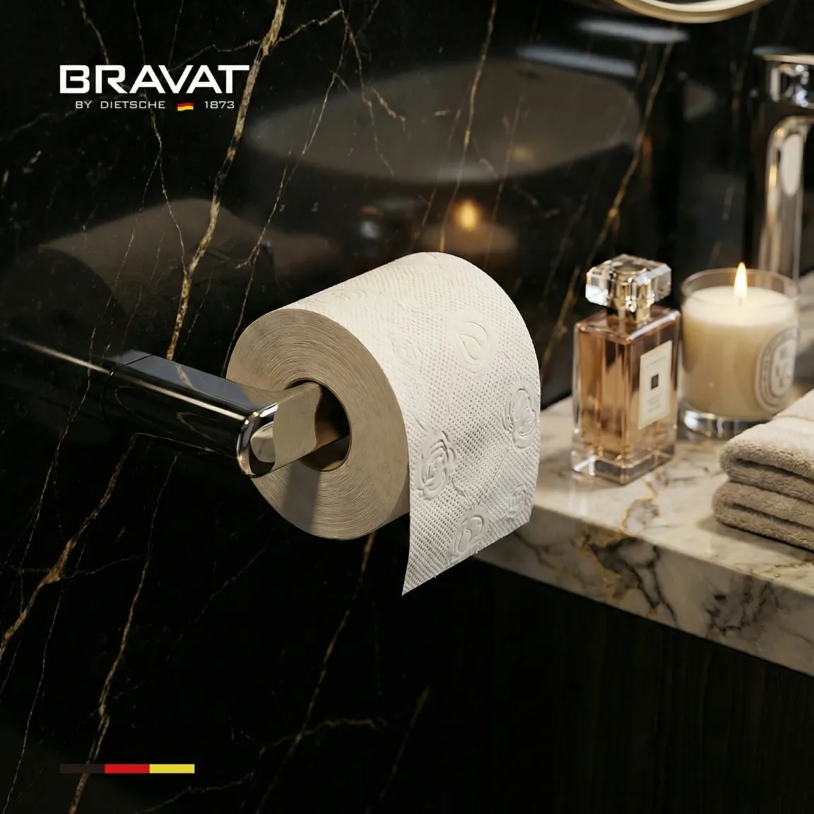 Настенный держатель для туалетной бумаги BRAVAT (D71133CP-SW)