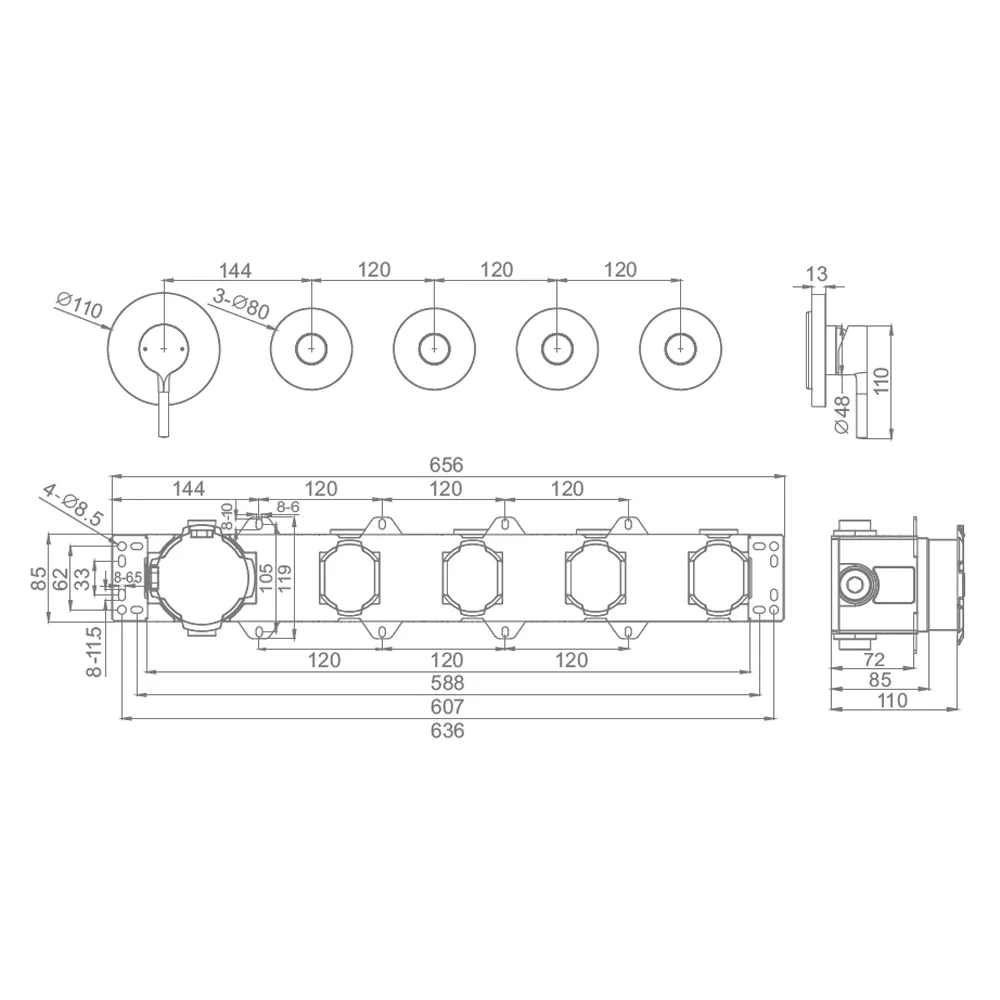 Смеситель для душа Raglo R20.274, хром