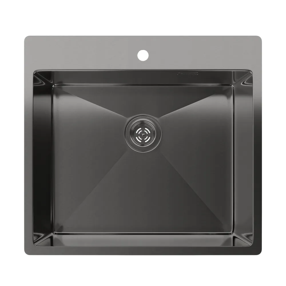 Кухонная мойка Rivelato Rinox 5450 PVD, черный