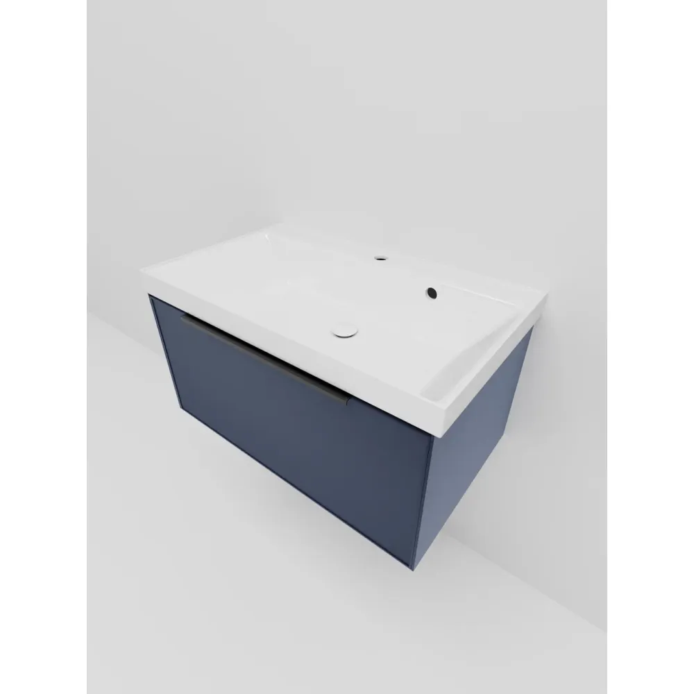 Тумба под раковину подвесная La Fenice SIMPLA FNC-01-SIM-BG-80, синяя