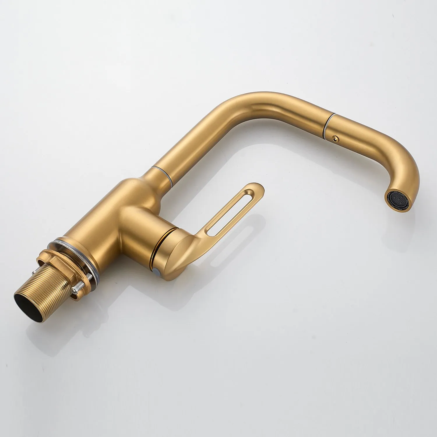 Смеситель для раковины Raffine F201G, золотой сатин