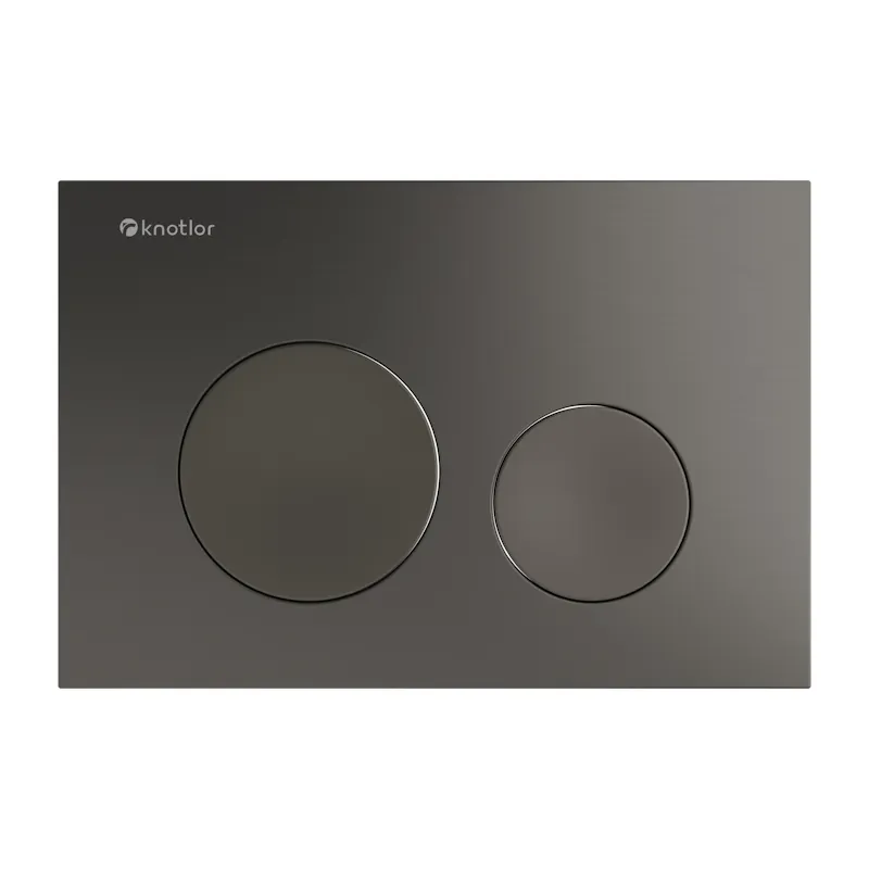 Клавиша смыва Knotlor BIS102GM, вороненая сталь