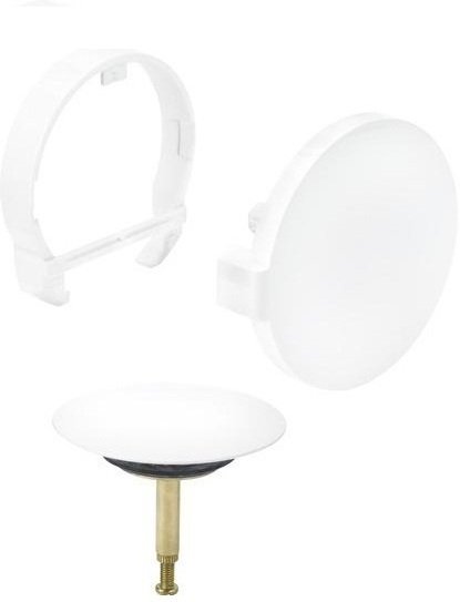 Накладная панель для ванны на слив-перелив Viega Multiplex Trio 6161.01, белый (725815)