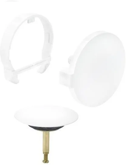 Накладная панель для ванны на слив-перелив Viega Multiplex Trio 6161.01, белый (725815)