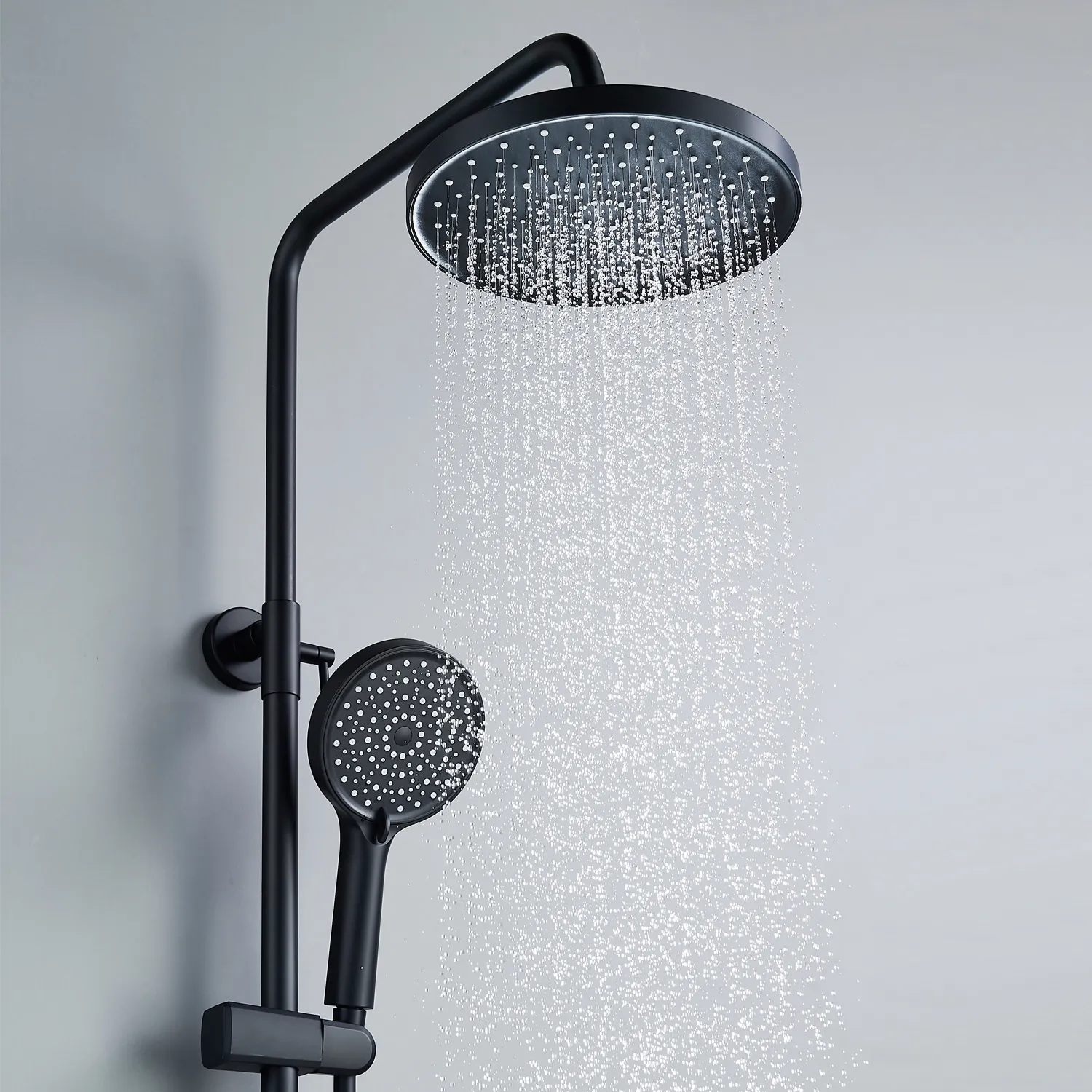 Душевая система Shevanik S4336H, черный