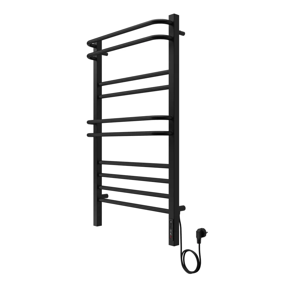Полотенцесушитель электрический Aquatek Бетта П10 500х900, quick touch, черный муар