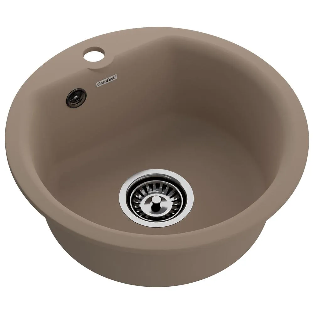 Кухонная мойка GranFest SMART 435, песочный