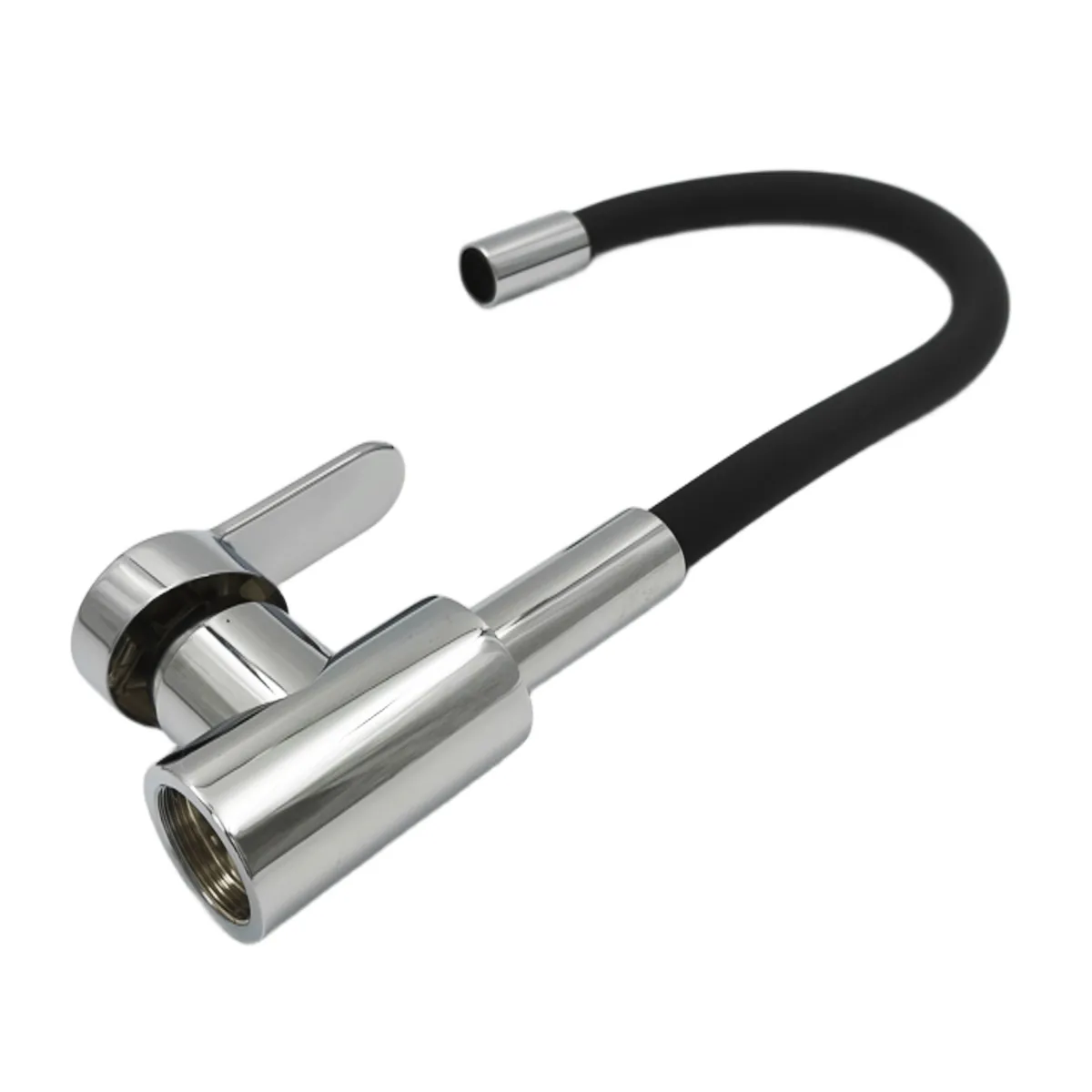 Смеситель для кухни с гибким изливом Maretti Project PC31RGZ32, хром/черный