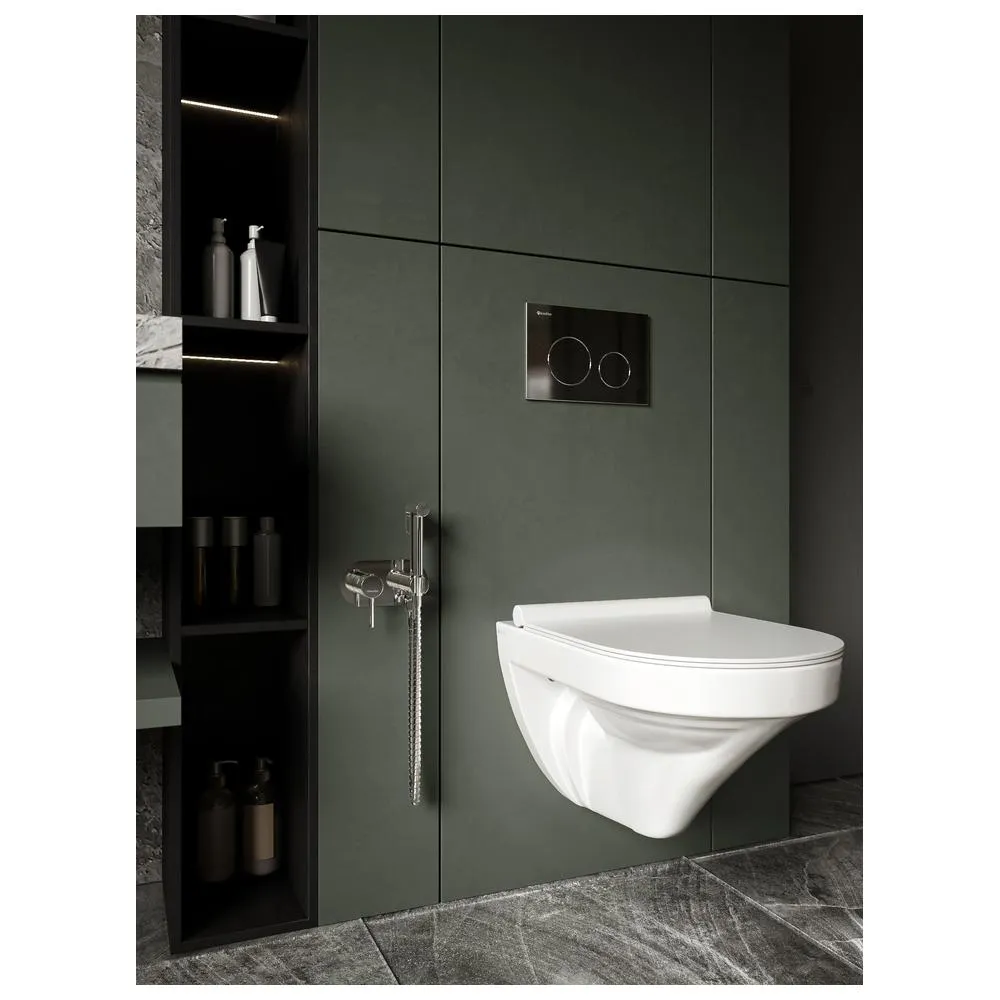 Гигиенический душ со смесителем встраиваемый Knotlor FHS01S1C, хром