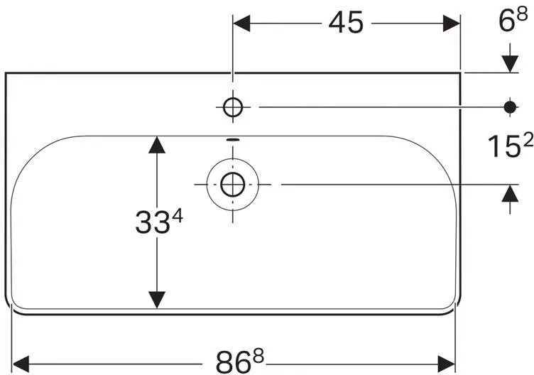 Раковина Geberit Smyle Square 165x480x900 мм (500.251.01.1)