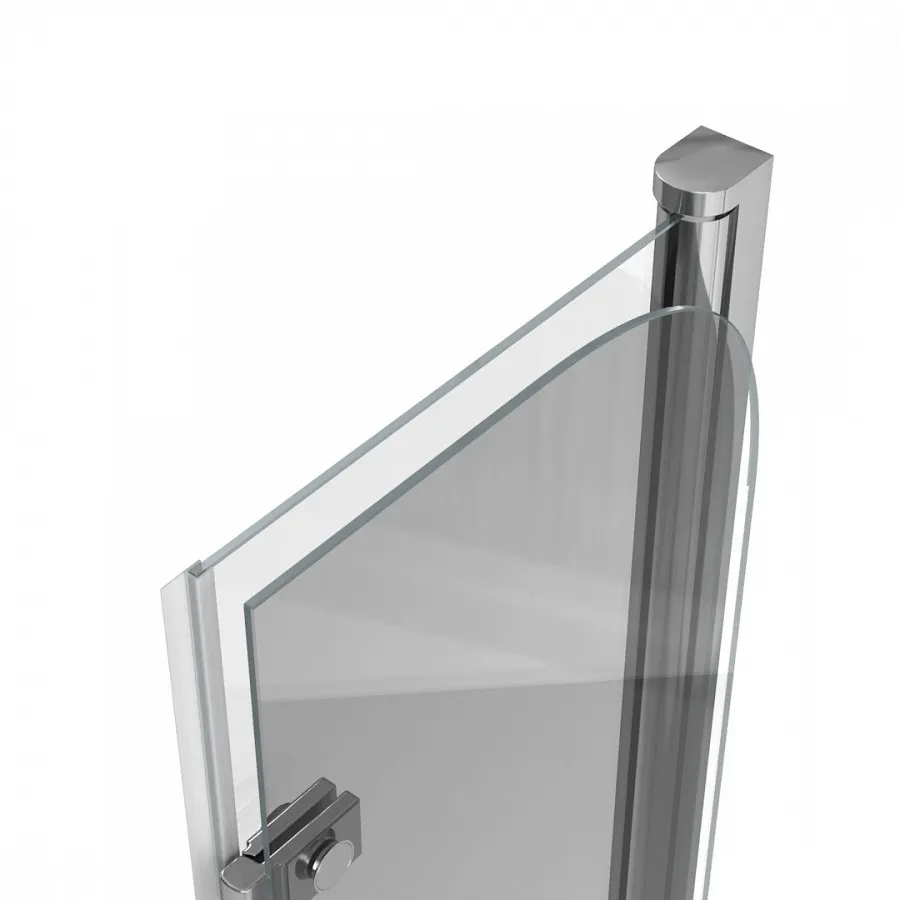 Шторка на ванну 80х140 см Maretti Valentina VA41R8014097-015, профиль хром