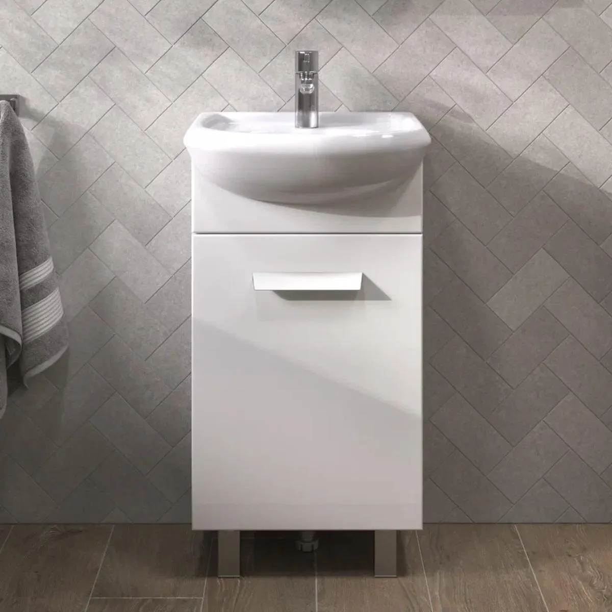 Тумба с раковиной напольная VIGO Hoska 227, 45 см