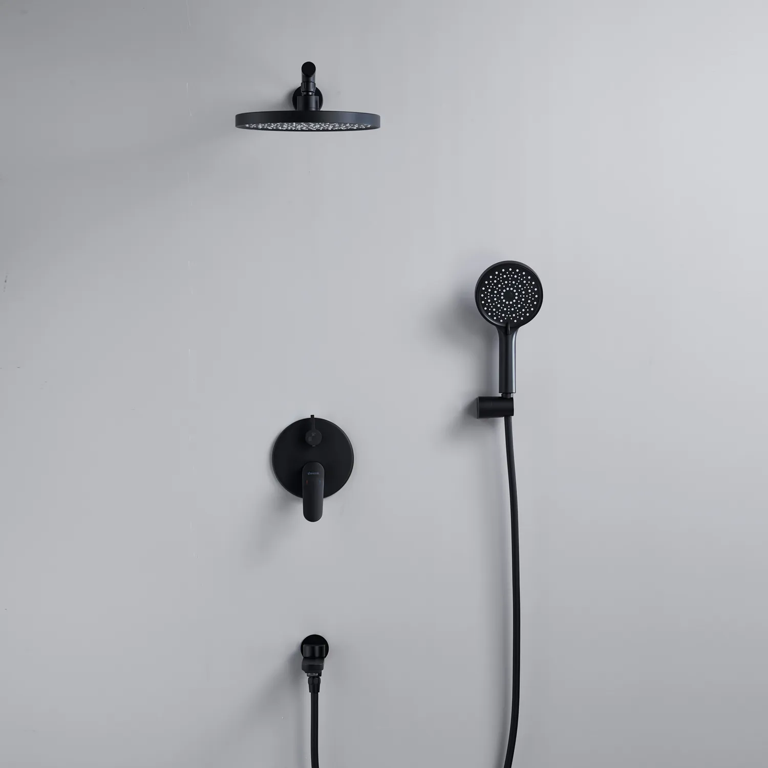 Душевая система встраиваемая Shevanik S4335H, черный