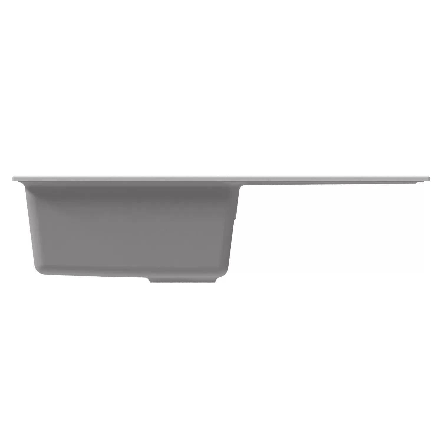 Мойка MIXLINE ML-GM20 с крылом  ультра-белая  (341) 830*480*190мм NEW (552005)