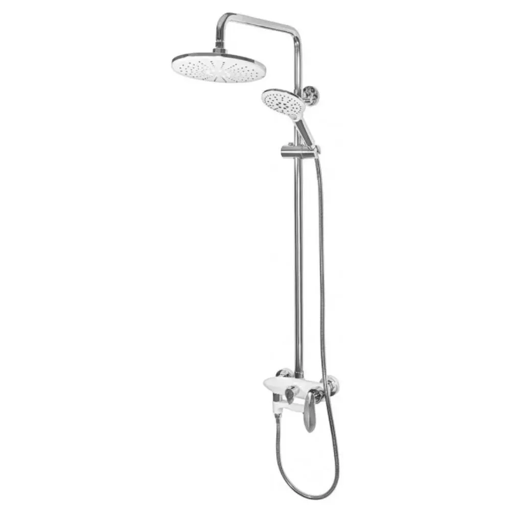 Душевая система Grocenberg GB7001WC, белый/хром