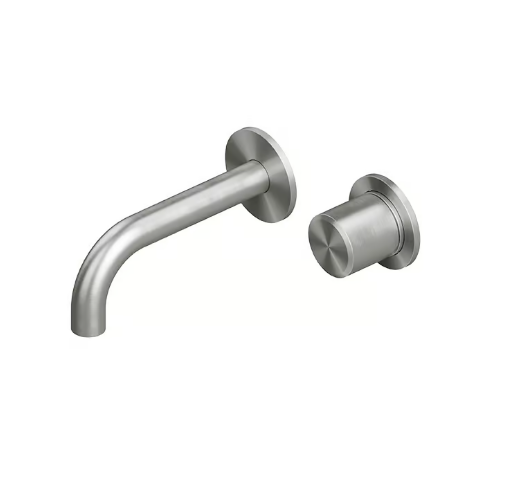 Смеситель для раковины Quadro design Stereo, сталь брашированная (16 13T.00 AS)