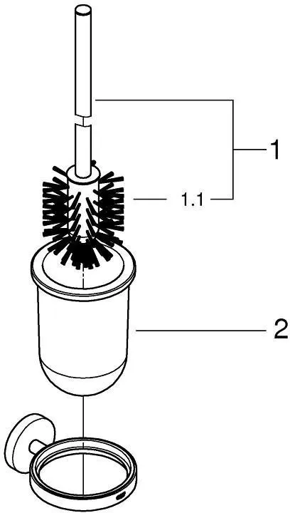 Туалетный ершик Grohe Essentials  40374001 матовый