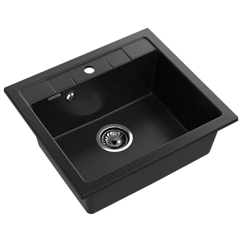 Кухонная мойка GranFest QUADRO 561, черный
