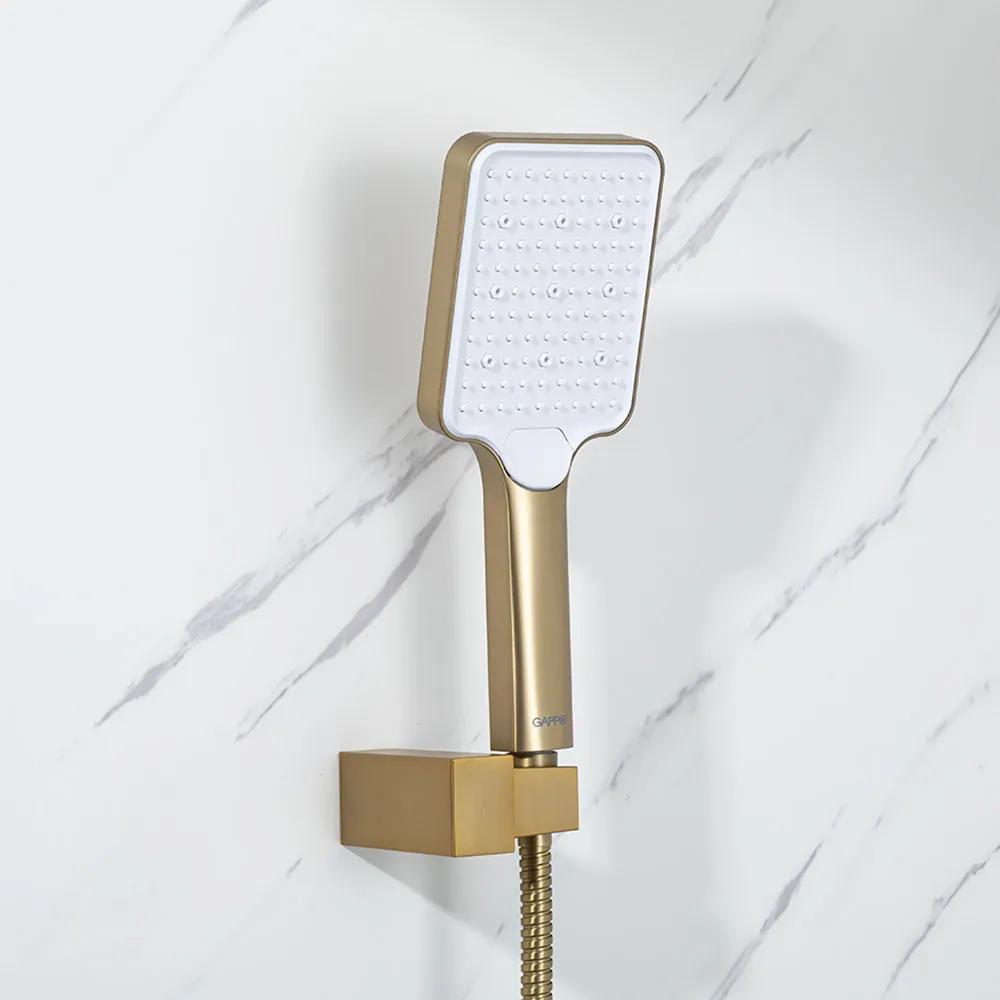 Душевая система встраиваемая GAPPO G7107-73, золотой сатин