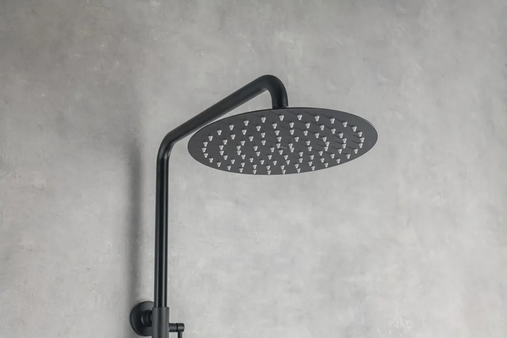 Душевая система AQUATEK Reno 3jet 250мм, матовый черный, AQ2046MB