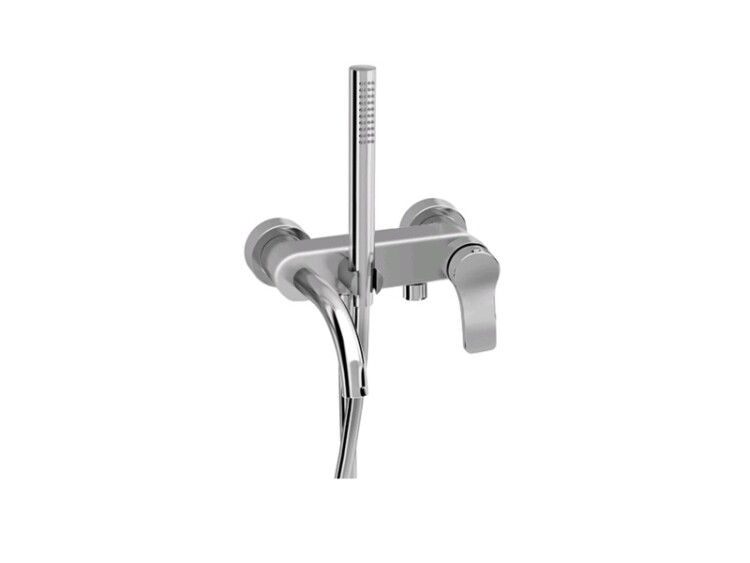 Смеситель для ванны и душа Fantini AL/23 Lissoni, хром (26 02 B015)