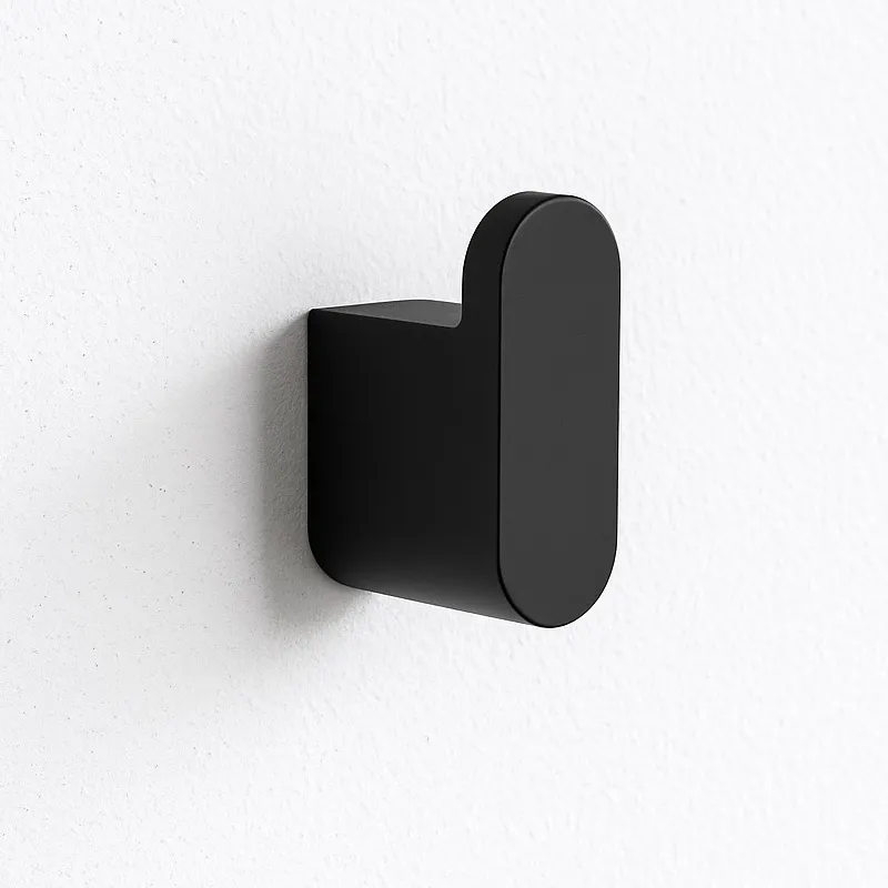 Крючок для ванной комнаты Knotlor RH101BL, черный