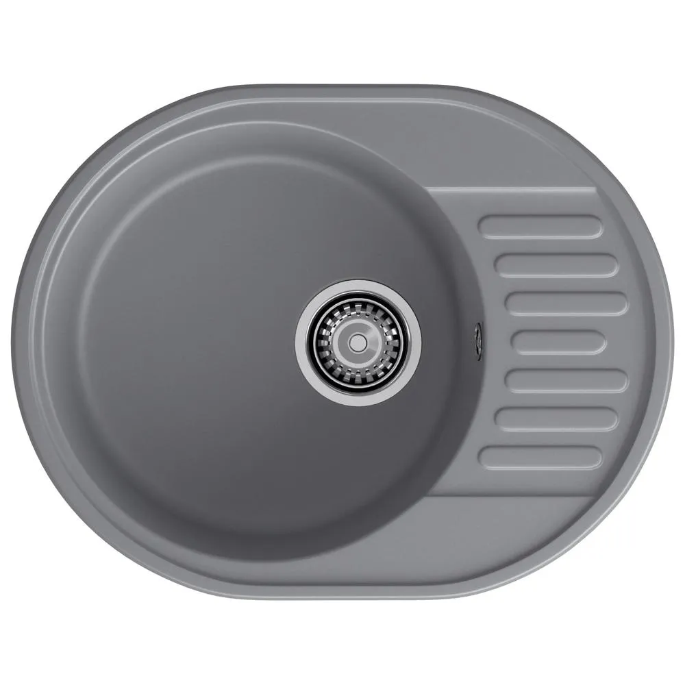 Кухонная мойка GranFest QUARZ 58, темно-серый