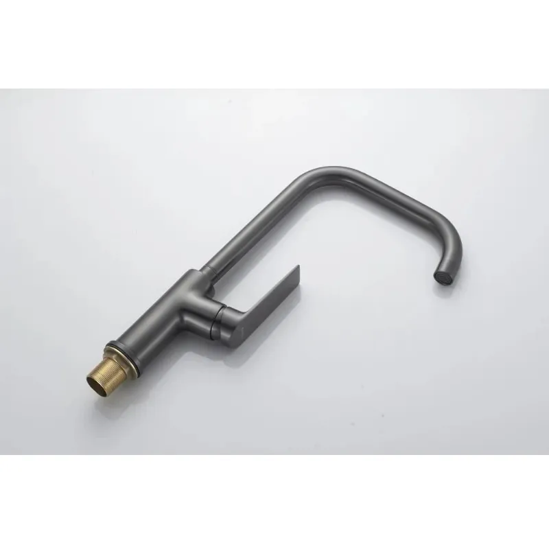 Смеситель для кухни Knotlor KN-61/GM, вороненая сталь