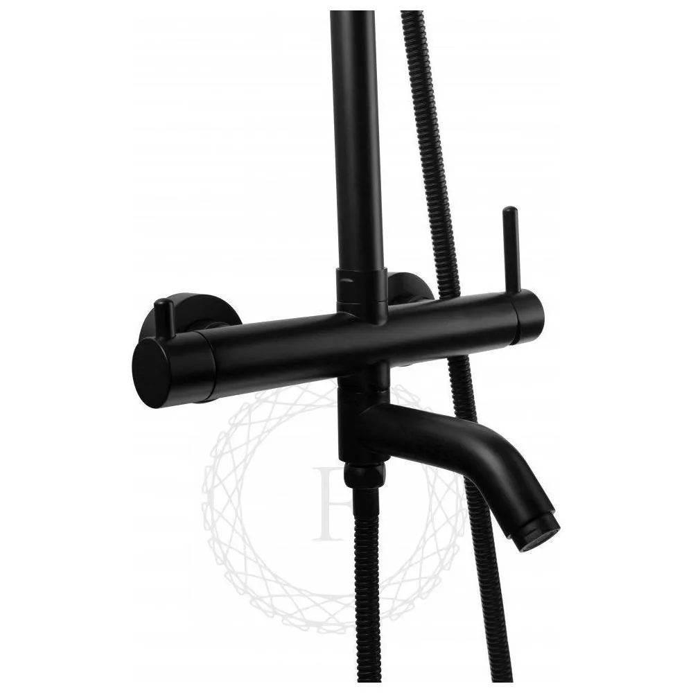 Душевая система FILARETE Roun FL2020BL, черный