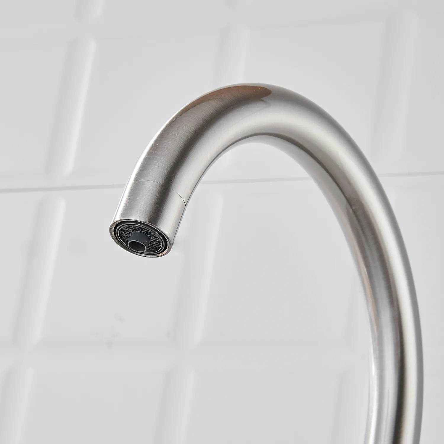 Смеситель для кухни с подключением фильтра Shevanik S428L, сатин