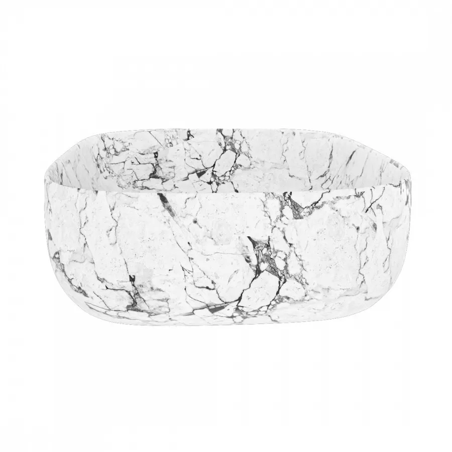 Раковина чаша Maretti FL13NS66-740MR, белый мрамор