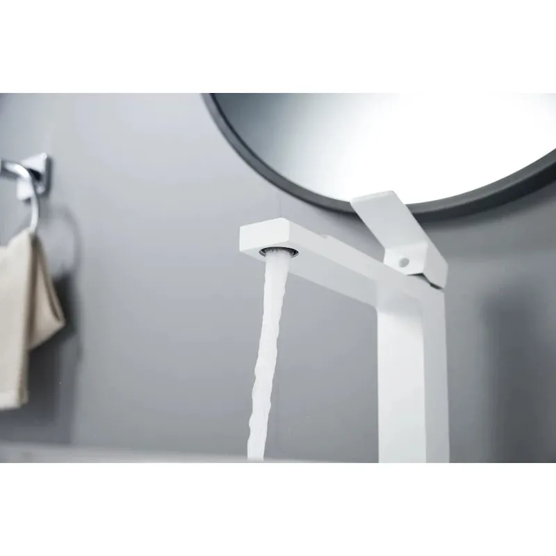 Смеситель для раковины высокий Knotlor KN-24/WY, белый