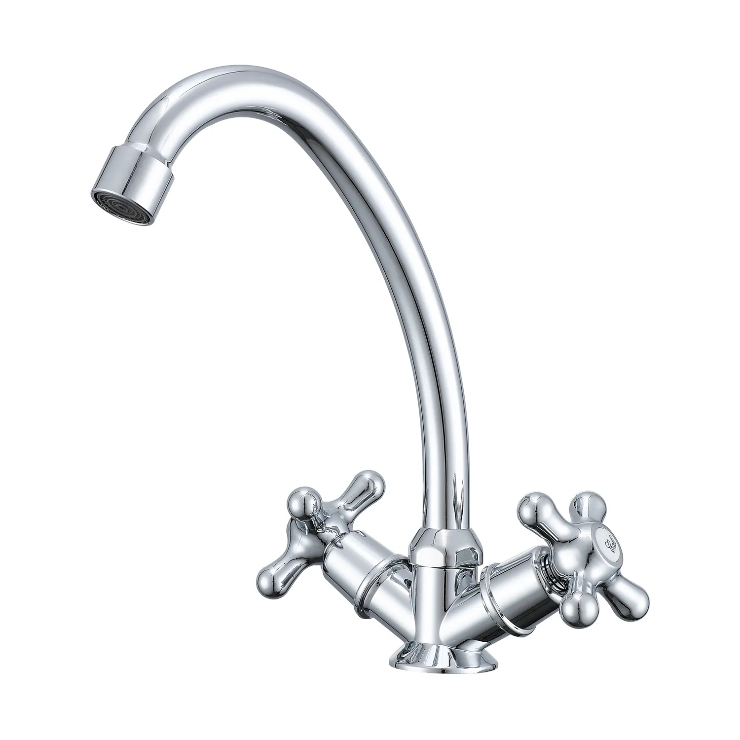 Смеситель Prohanss для кухни вентильный поворотный излив, хром (P11.41)