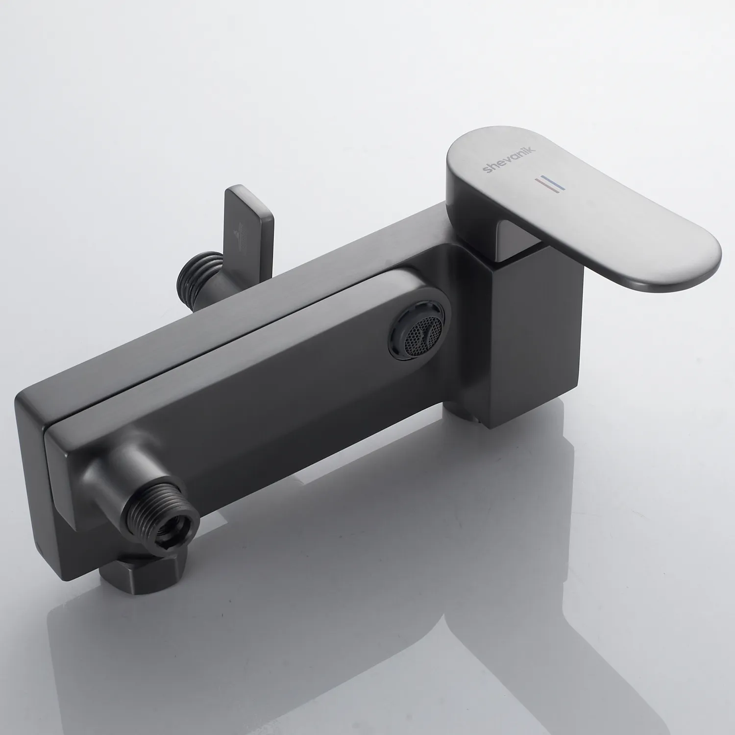 Душевая система Shevanik S4536T, оружейная сталь