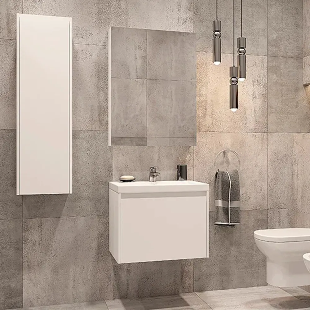 Тумба с раковиной подвесная Velvex Klaufs tp.KLA.COM.60.1Y, 60 см