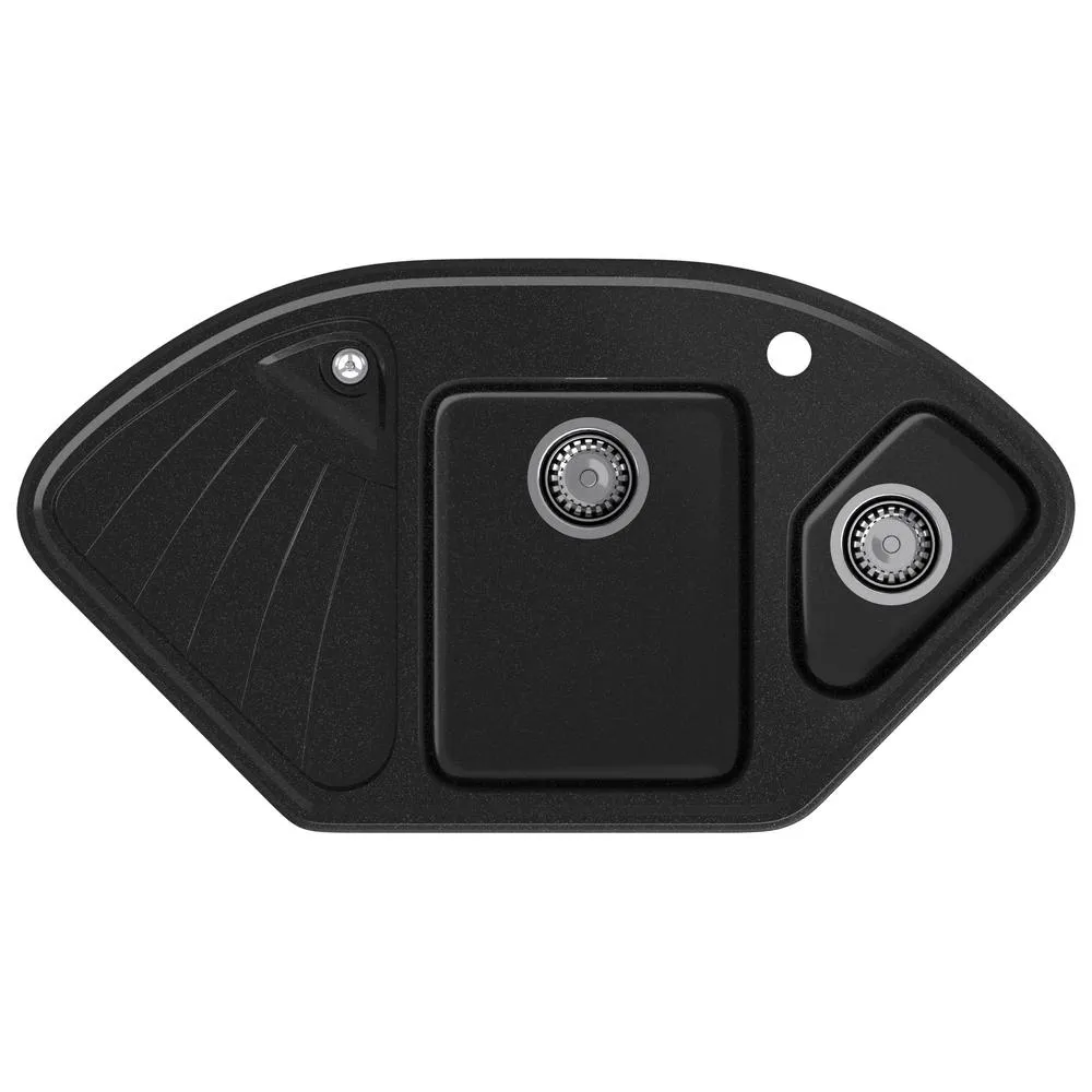 Кухонная мойка GranFest CORNER 1040E, черный