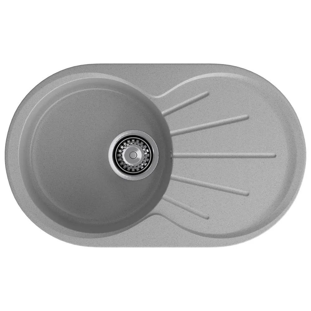 Кухонная мойка GranFest RONDO 750L, серый
